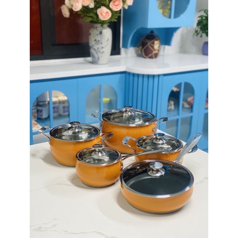Bộ nồi inox Arber Đức cao cấp 5 món hàng chính hãng