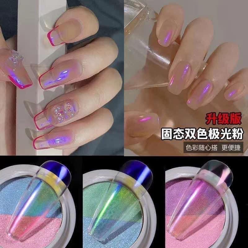 Bột tráng gương ánh cực quang dạng nén