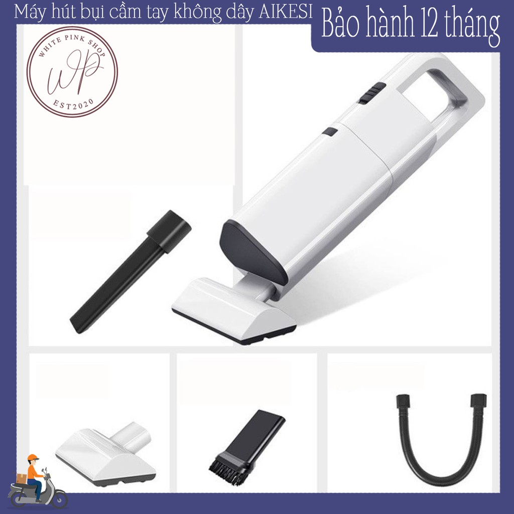 Máy hút bụi cầm tay không dây AIKESI model AKS-8001C công suất 120W, máy hút bụi cầm tay mini lực hút 3500Pa siêu mạnh | BigBuy360 - bigbuy360.vn