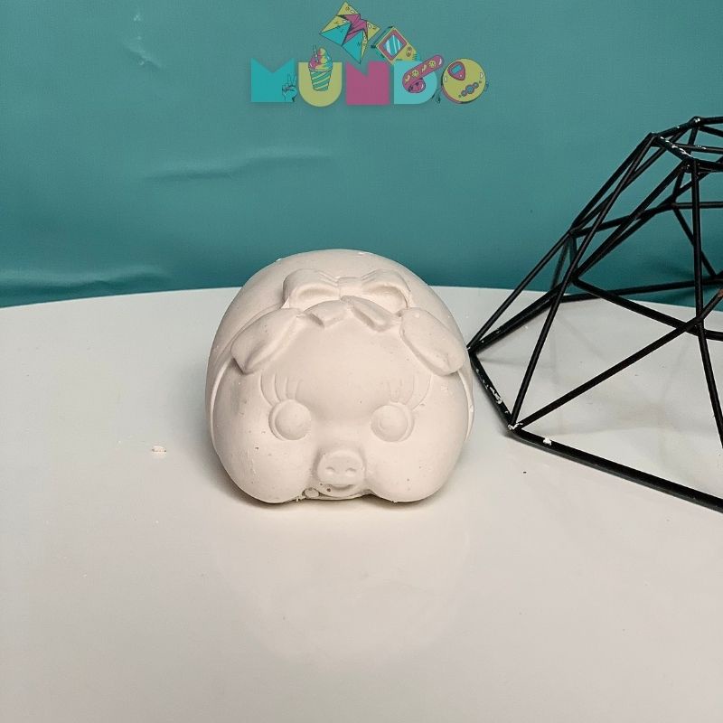 Tượng tô màu cao cấp chọn mẫu SIZE L LỢN CON, tượng thạch cao MUNDO