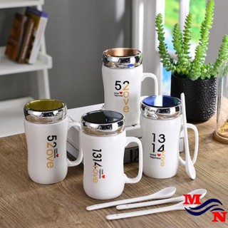 Cốc sứ giữ nhiệt nắp gương cao cấp GOHANA GD100