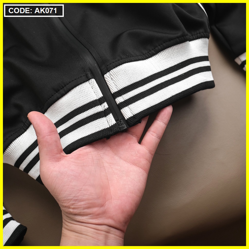 Áo Khoác Nam Bomber Phối Bo Sọc Thời Trang, Cao Cấp mã KHOAC.34