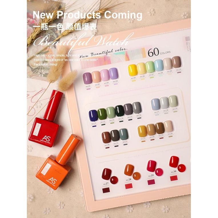 Sơn Gel AS Chai Vuông CAO CẤP Mới 2022 | Sơn Móng Tay