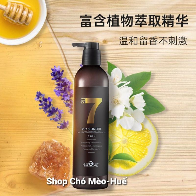 Sữa tắm cho Chó Mèo thú cưng PH7 Chai 460ml Hương mật ong kết hợp hương trái cây Giúp khử mùi Lưu hương thơm Kháng khuẩn