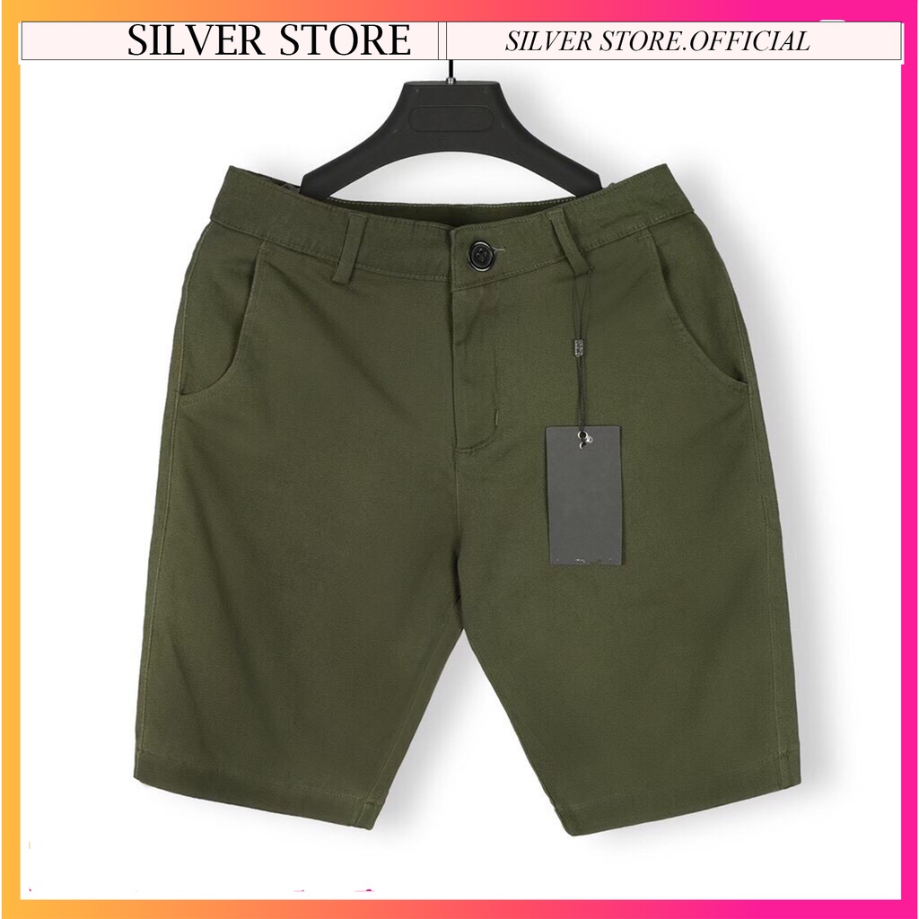 Quần Short Nam Kaki, Quần Ngố Nam Kaki Mềm Mịn, Phong Cách Trẻ Trung - SILVER STORE
