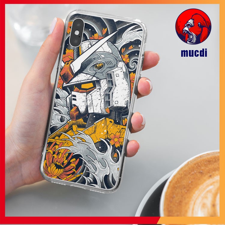 Ốp lưng Gundam MUCDI trong suốt, ôm máy, không ố vàng cho IPHONE 7 7 PLUS 8 8 PLUS X XS XS MAX 11 PRO MAX LPC16120170