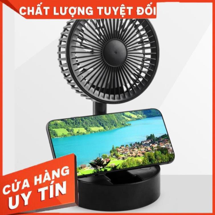 [ Bán Lẻ Giá Sỉ ] Quạt Mini Để Bàn Sạc Tích Điện Gấp Gọn USB Fan A9, Siêu Tiện Dụng Cho Mùa Hè 2021