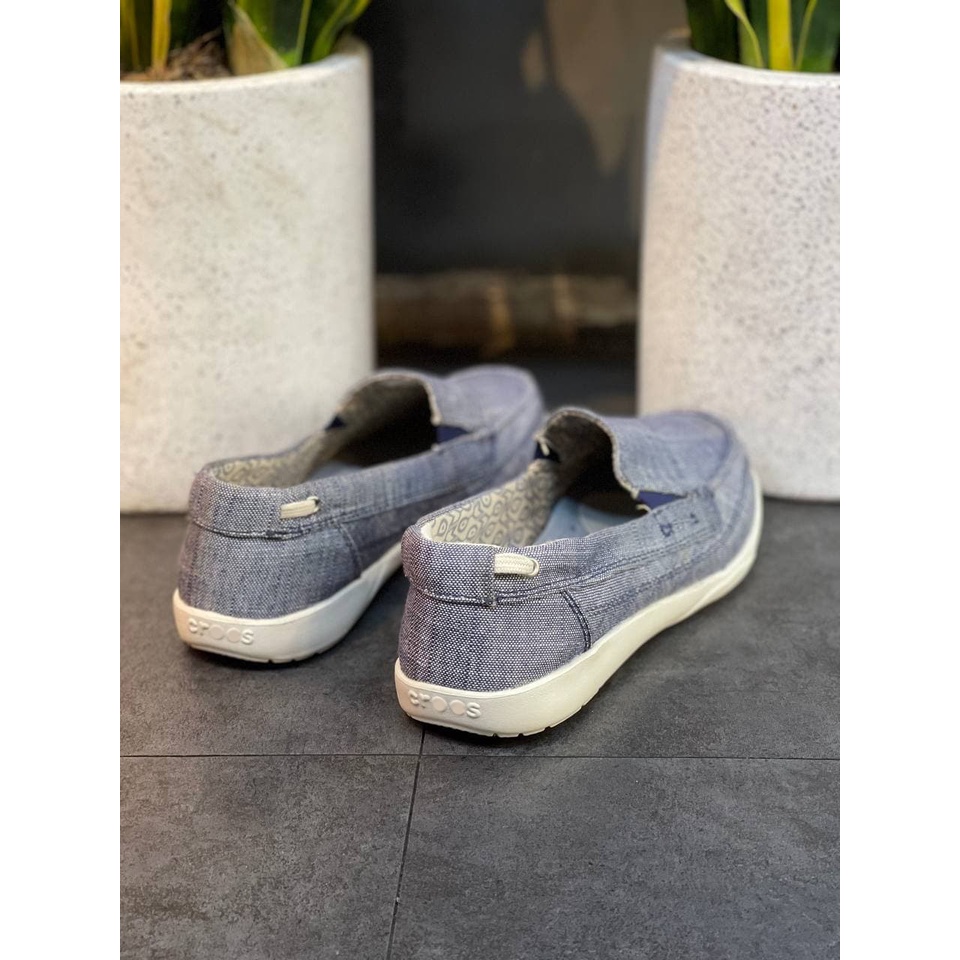 Giày Lười Nữ, Cross Slip On Walu Chambray Loafer Women Chính Hãng