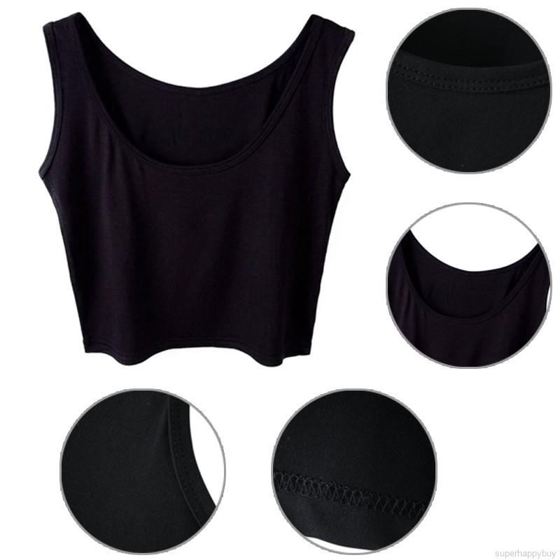 Áo ba lỗ form lửng cá tính cho nữ