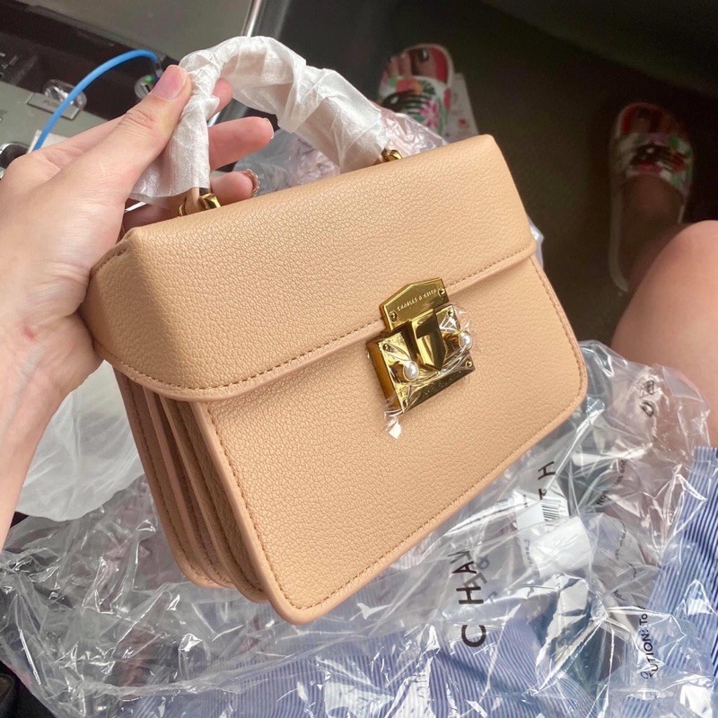 Túi hộp 3 ngăn túi cốp ba ngăn FULL bốn màu trắng , đen, nude, hồng