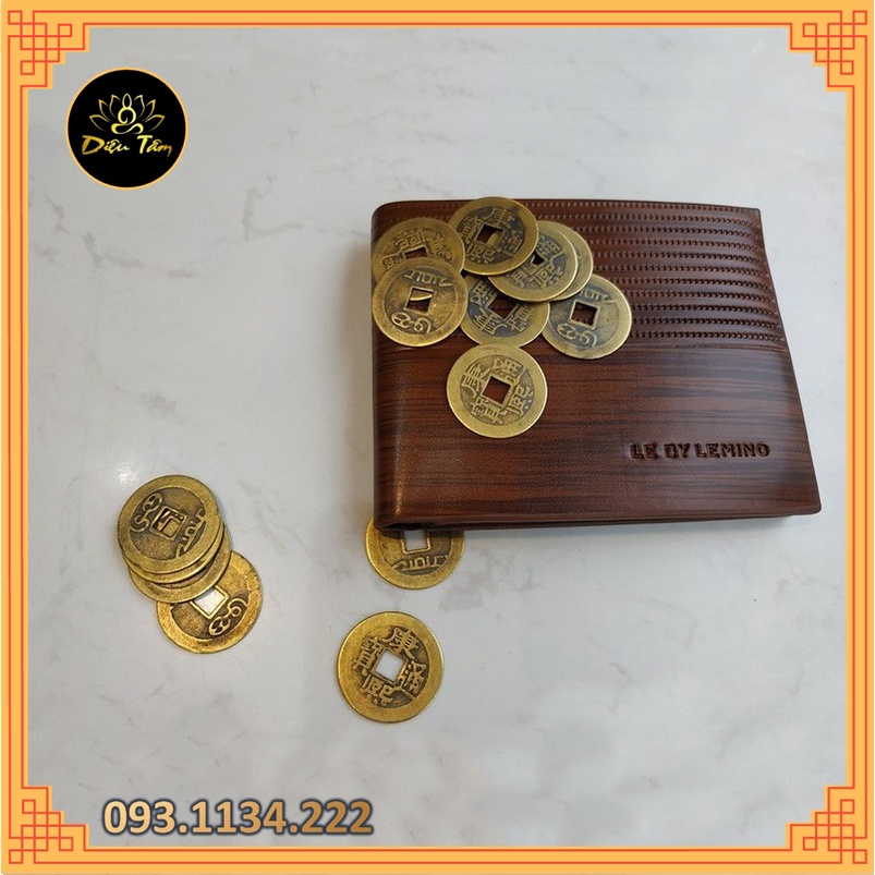 100 đồng xu phong thủy may mắn