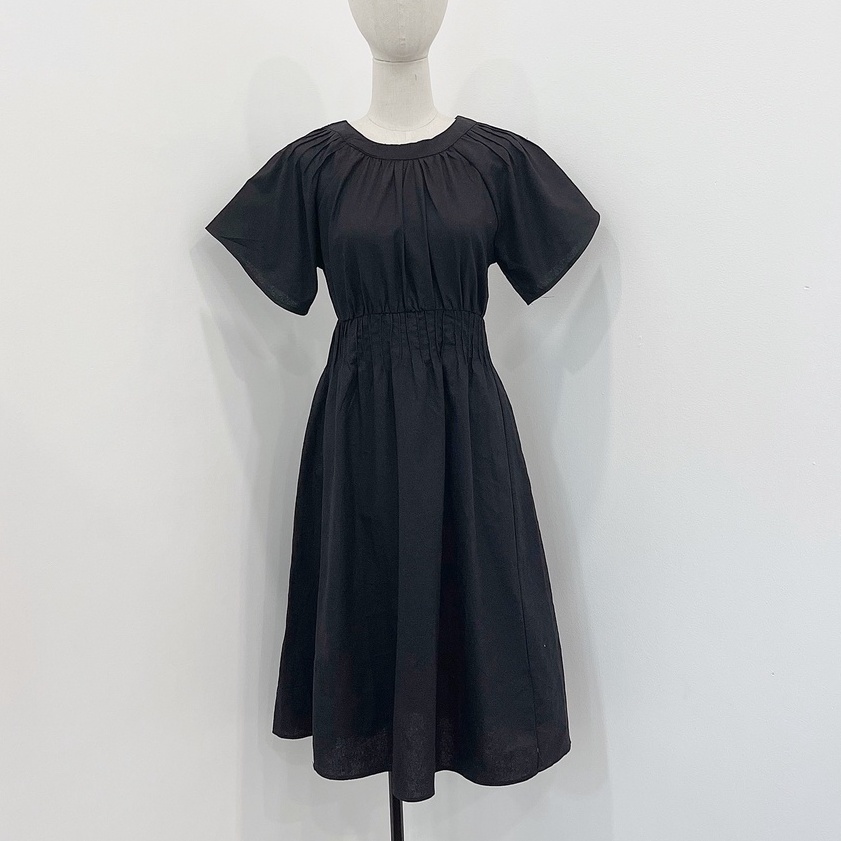 MSD004 Đầm Namyn Chiết Eo Váy Cổ Xếp Ly Váy Xinh Xắn Phong Cách Hàn Quốc Nữ Tính Tay Đơn Giản Sang Trọng | BigBuy360 - bigbuy360.vn