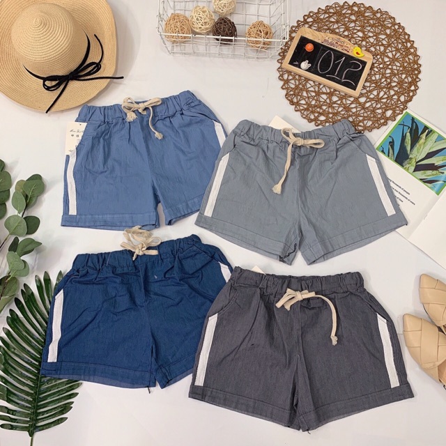 Short viền 1 sọc, có dây rút eo Lovi