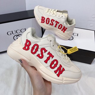 Giày sneaker thể thao chữ Boston đỏ