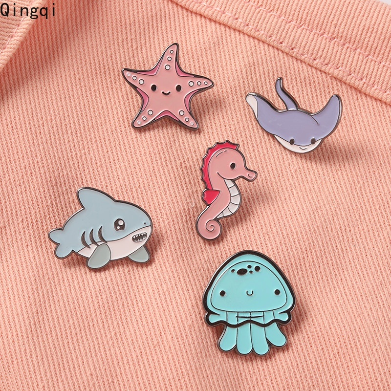 Ghim cài áo Miss Zoe hình động vật biển dễ thương