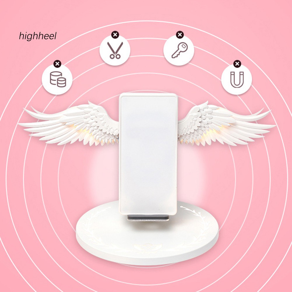 【OPHE】10W Angel Wing Wireless Charging Dock Mobile Phone Charger for Huawei iPhone