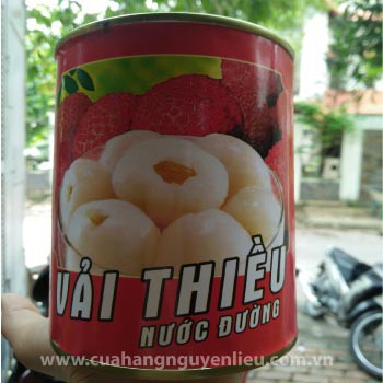 Vải thiều ngâm nước đường