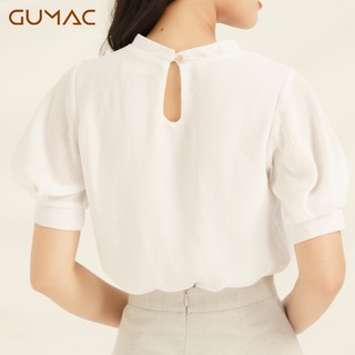 Áo cổ nơ tay phồng AA899 GUMAC