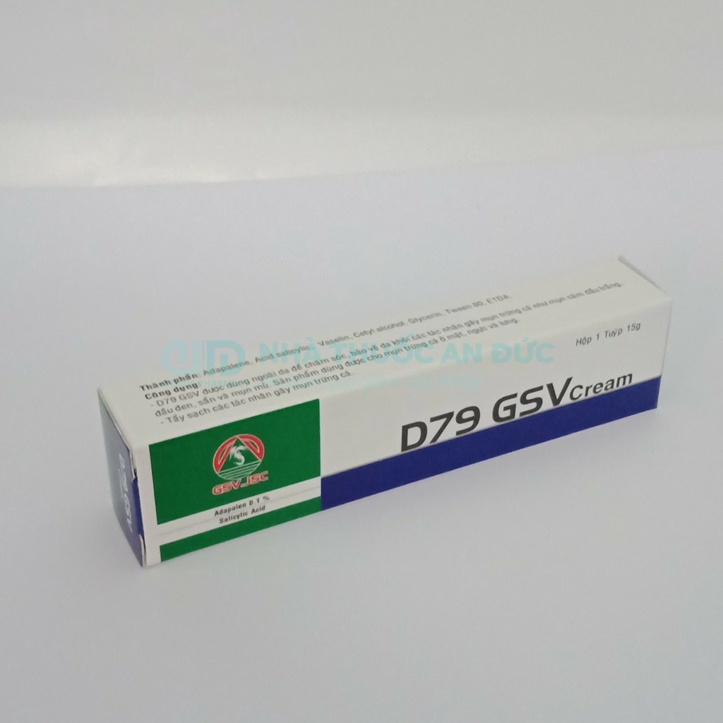 D79 GSV Cream Giảm Mụn Trứng Cá, Giảm Mụn Lưng - Nhà thuốc An Đức