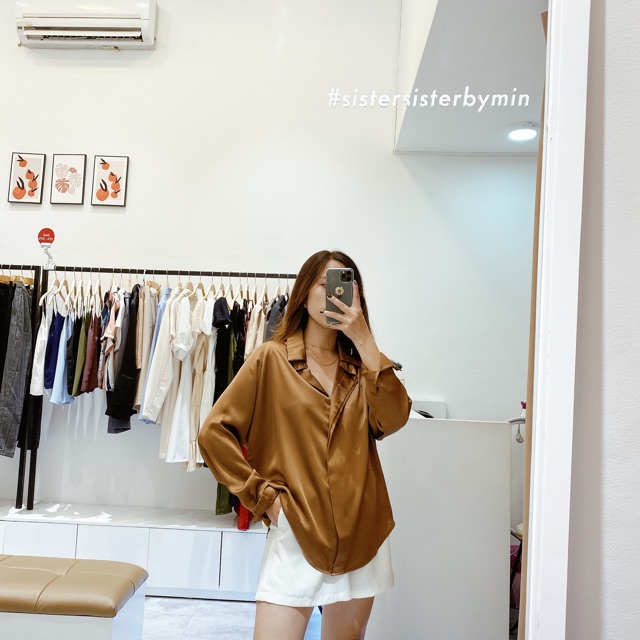 ÁO SƠ MI LỤA SATIN-SILK SHIRT