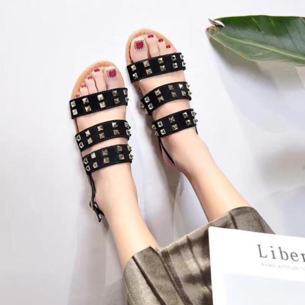 (FREESHIP)  dép sandal đinh tán quai hậu ngang êm chân( rẻ nhất shopee)