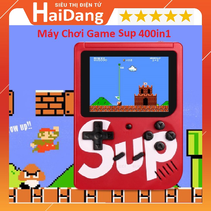 MÁY CHƠI GAME 4 NÚT CẦM TAY SUP GAME BOX 400 IN 1 PLUS