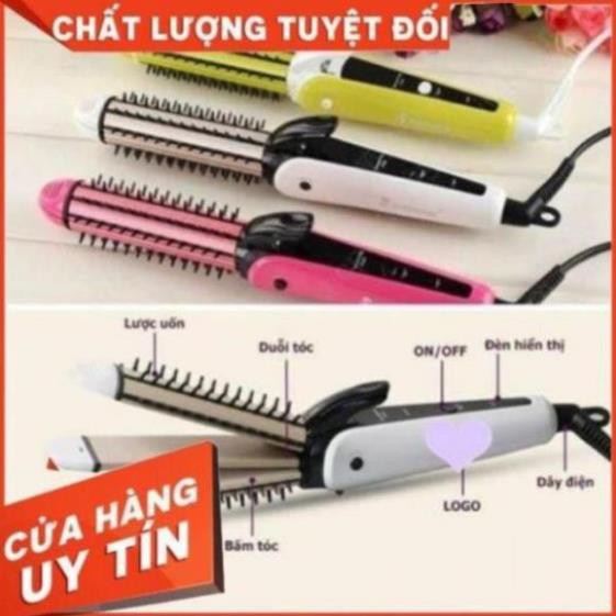 LƯỢC ĐIỆN NOVA 3 IN 1 ( LÀ TÓC - DẬP XÙ - LÀM XOĂN )