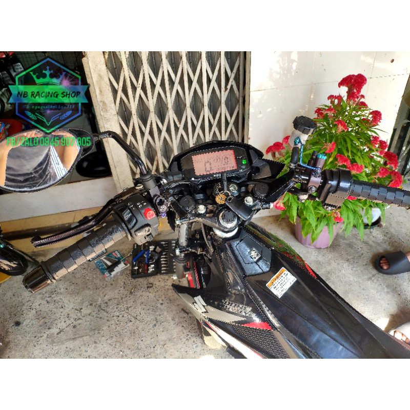 Cùm Công Tắc Domino Làm Sẵn Giắc Cắm Cho SATRIA RAIDER SONIC Có Giắc Đèn Trợ Sáng.NB Racing Shop