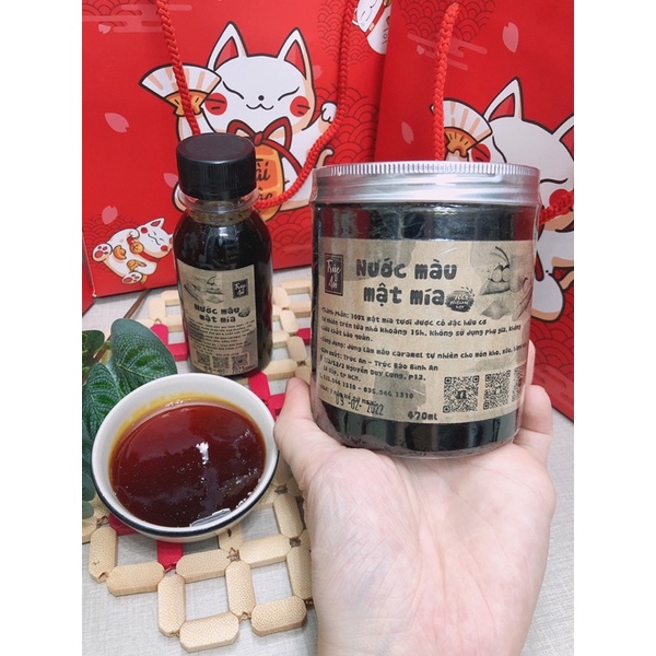 Nước màu đường: nước màu mật mía cô đặc hữu cơ tạo m.àu caramel cho các món kho xào, bánh plan, rau câu