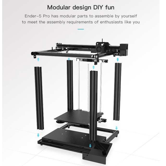 Máy in 3d Creality Ender 5 Pro khổ in 22*22*30cm