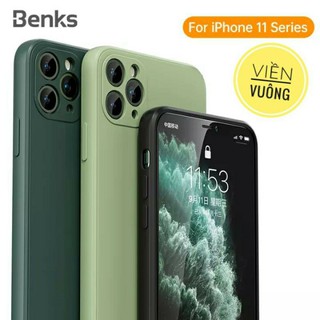 Ốp lưng Benks viền vuông giả iPhone 12 cho iPhone 11 Pro Max/ 11 Pro/ 11/ Xs Max/ XS chống bẩn siêu mềm mịn Magic Cube