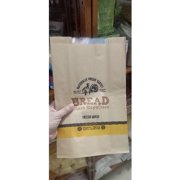 Túi đựng bánh mì hoa cúc (21*9*31 cm) xấp 10 túi