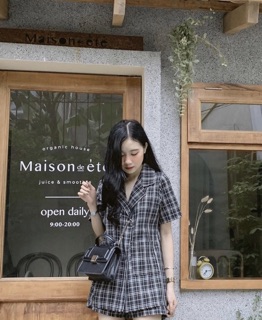 SET ÁO VEST CARO QUẦN SHORT (KÈM HÌNH THẬT)