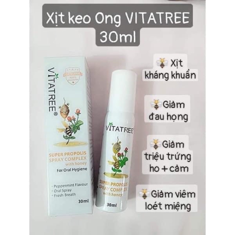 Xịt keo ong vitatree hàng chính hãng