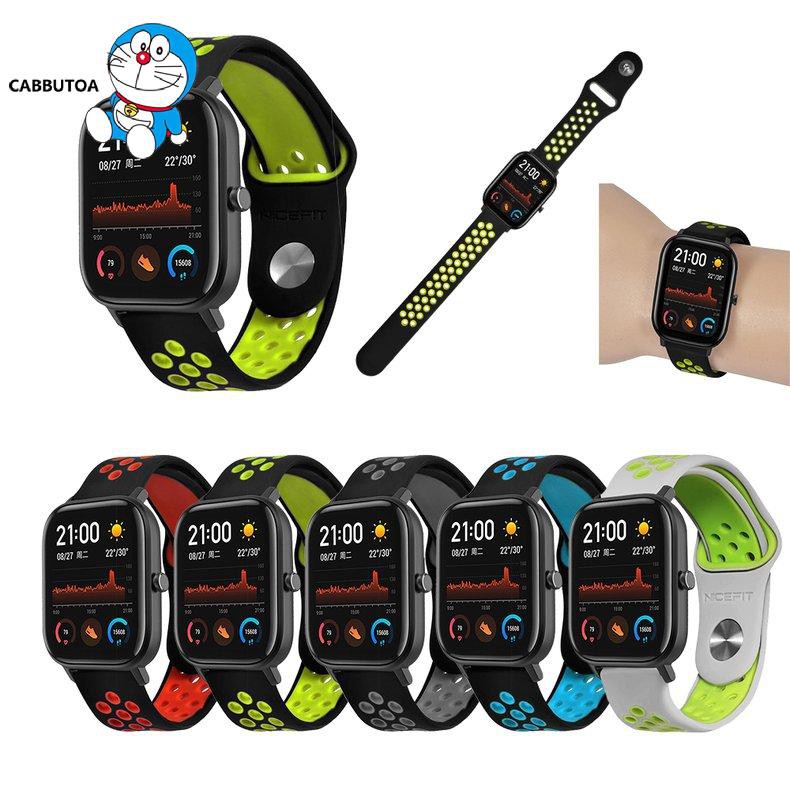 Dây Đeo Silicon Hai Màu Cho Đồng Hồ Amazfit Gts