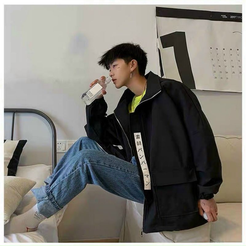 Áo khoác kaki nam nữ túi hộp thời trang cá tính mẫu hot