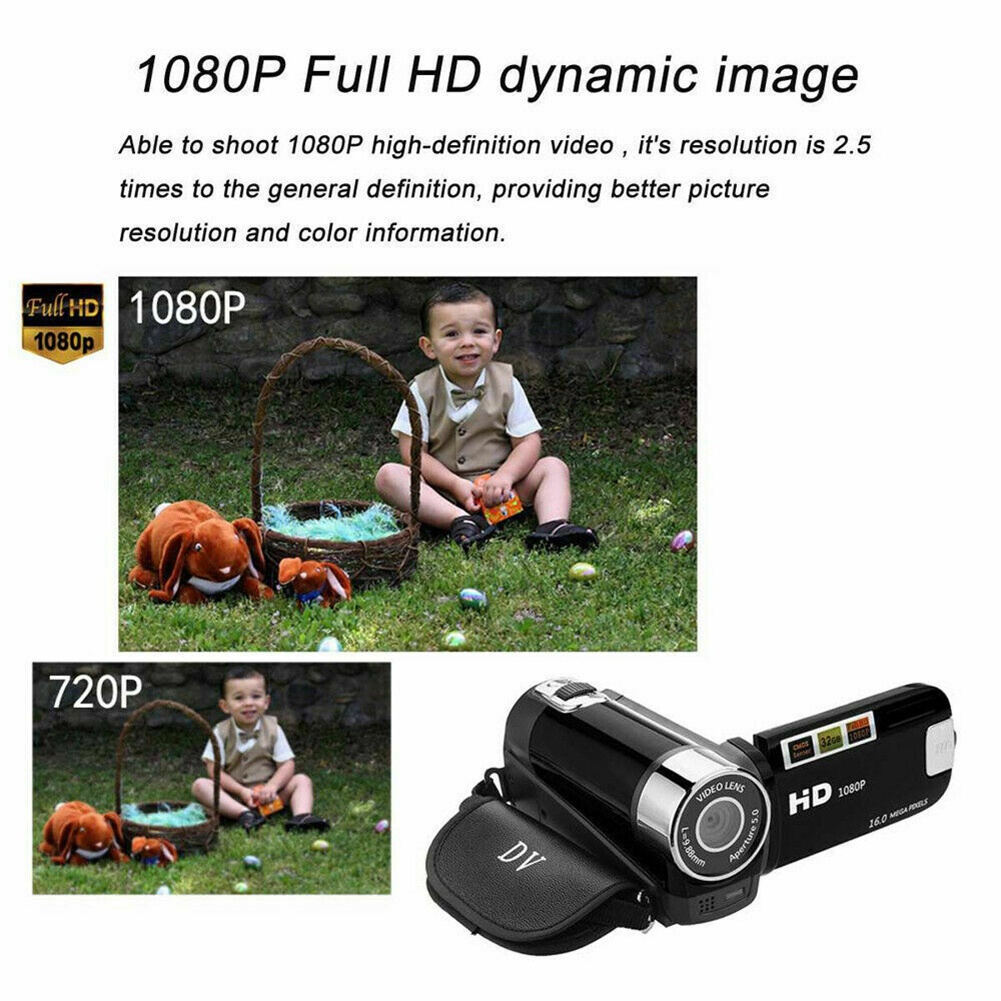 Máy quay kỹ thuật số TFT LCD 24MP 16X độ phân giải 1080P
 | BigBuy360 - bigbuy360.vn