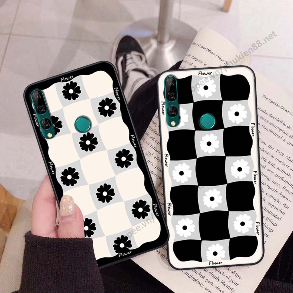 Ốp lưng Huawei Y9 2019 / Y9 Prime 2019 ốp điện thoại LineBear, bé tóc xù, hoa siêu đẹp