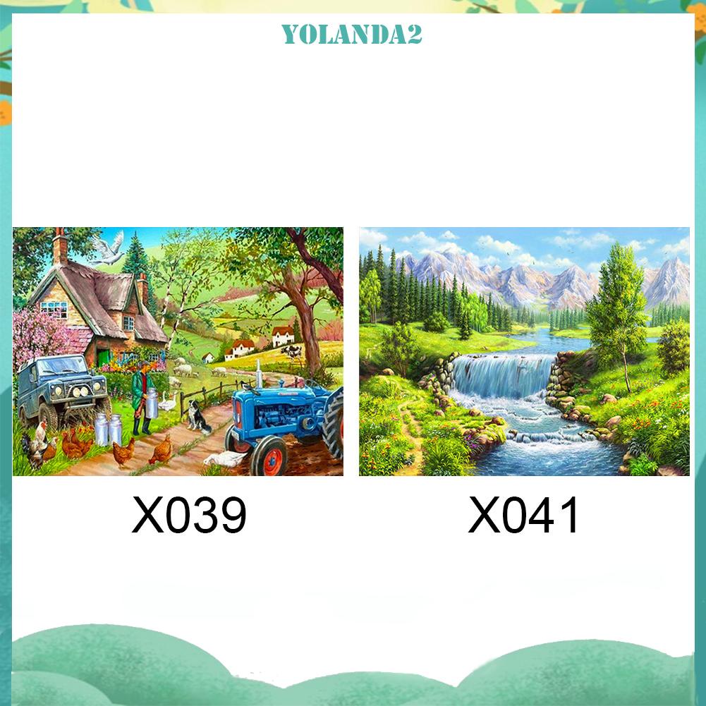 Diamond Painting 5D DIY small river Full Round Drill Rhinestone Picture