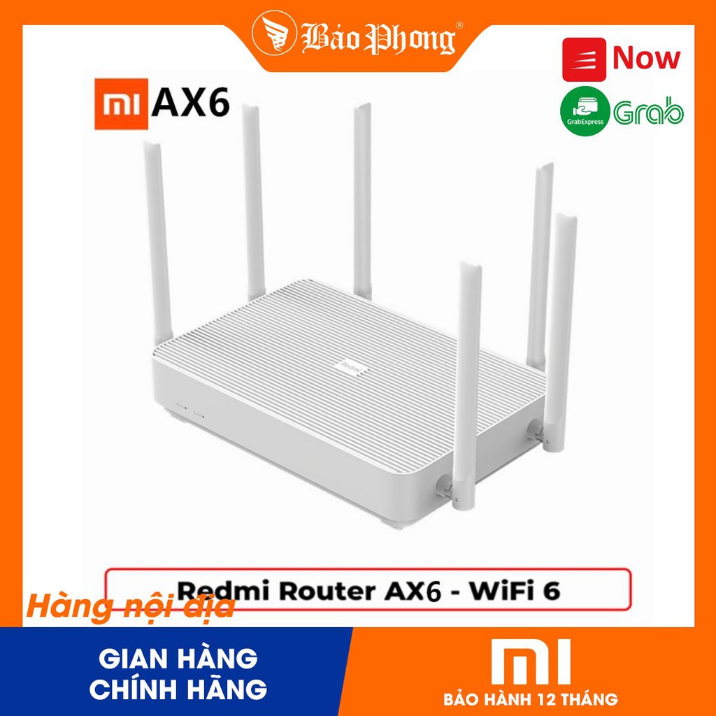 Bộ Router Xiaomi Redmi AX6 WIFI6 2 băng tần- Hàng chính hãng- Bảo hành 1 năm