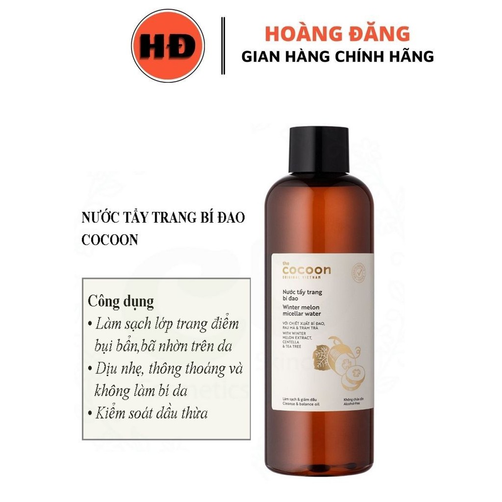 [Cocoon] Nước tẩy trang bí đao 500ml