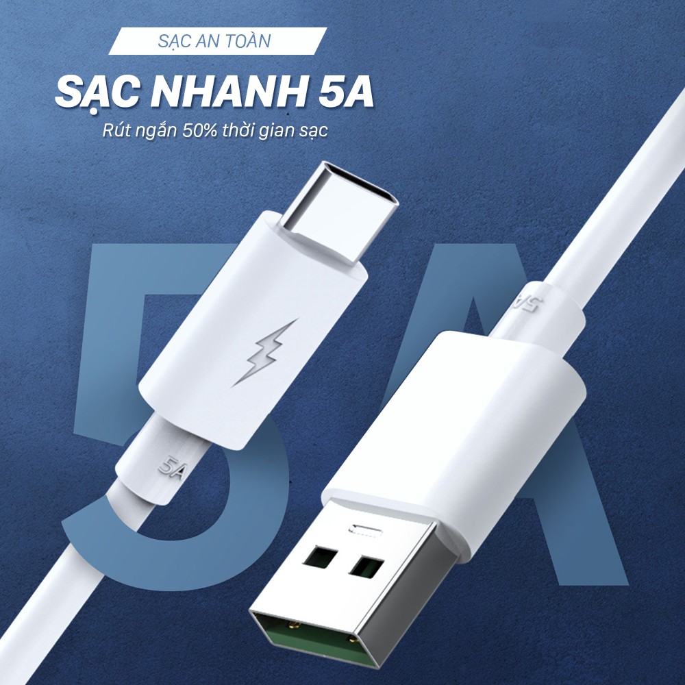 Cáp sạc FENGZHI T9 sạc nhanh 5A TPE cao cấp chính hãng cho điện thoại iPhone Samsung OPPO Vivo HUAWEI XIAOMi dây sạc