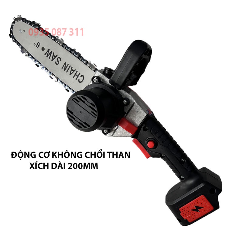 Máy Cưa Xích Dùng Pin Chân Pin Makita 8 INCH 200MM VOTO Động Cơ Không Chổi Than