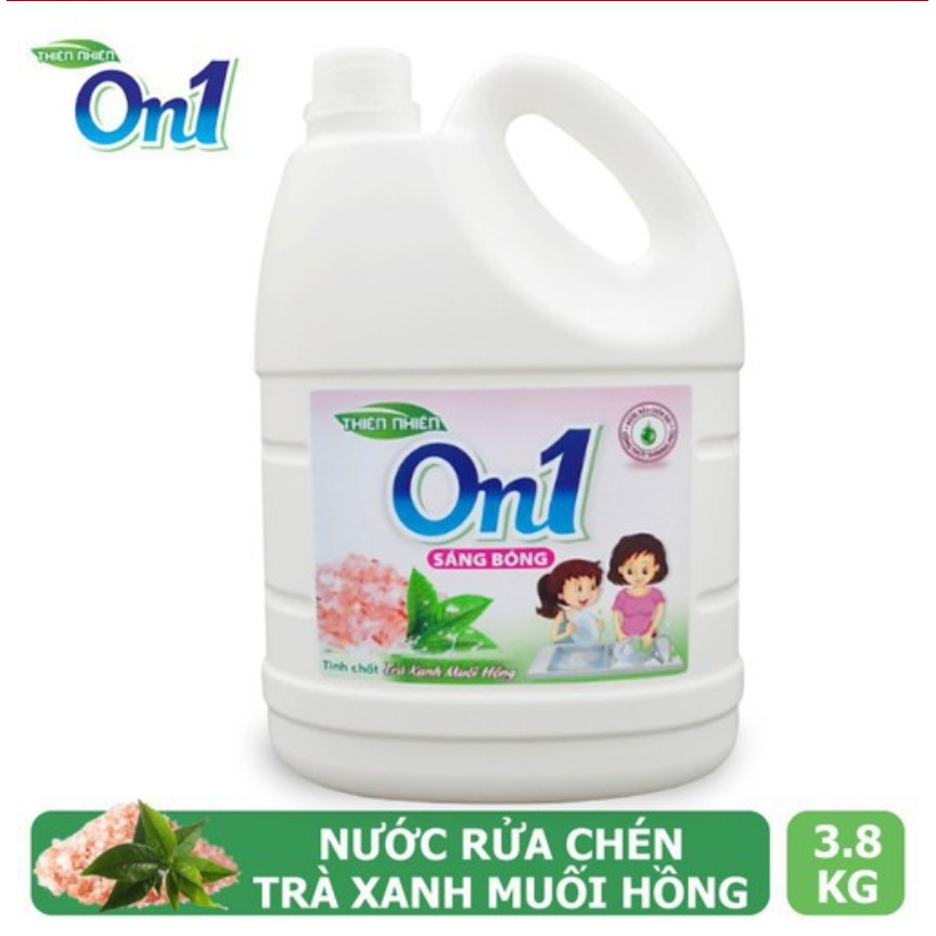 [Freeship HCM] Nước rửa chén Cao Cấp On1 Hương Kiwi &amp; Alovera 3.8kg