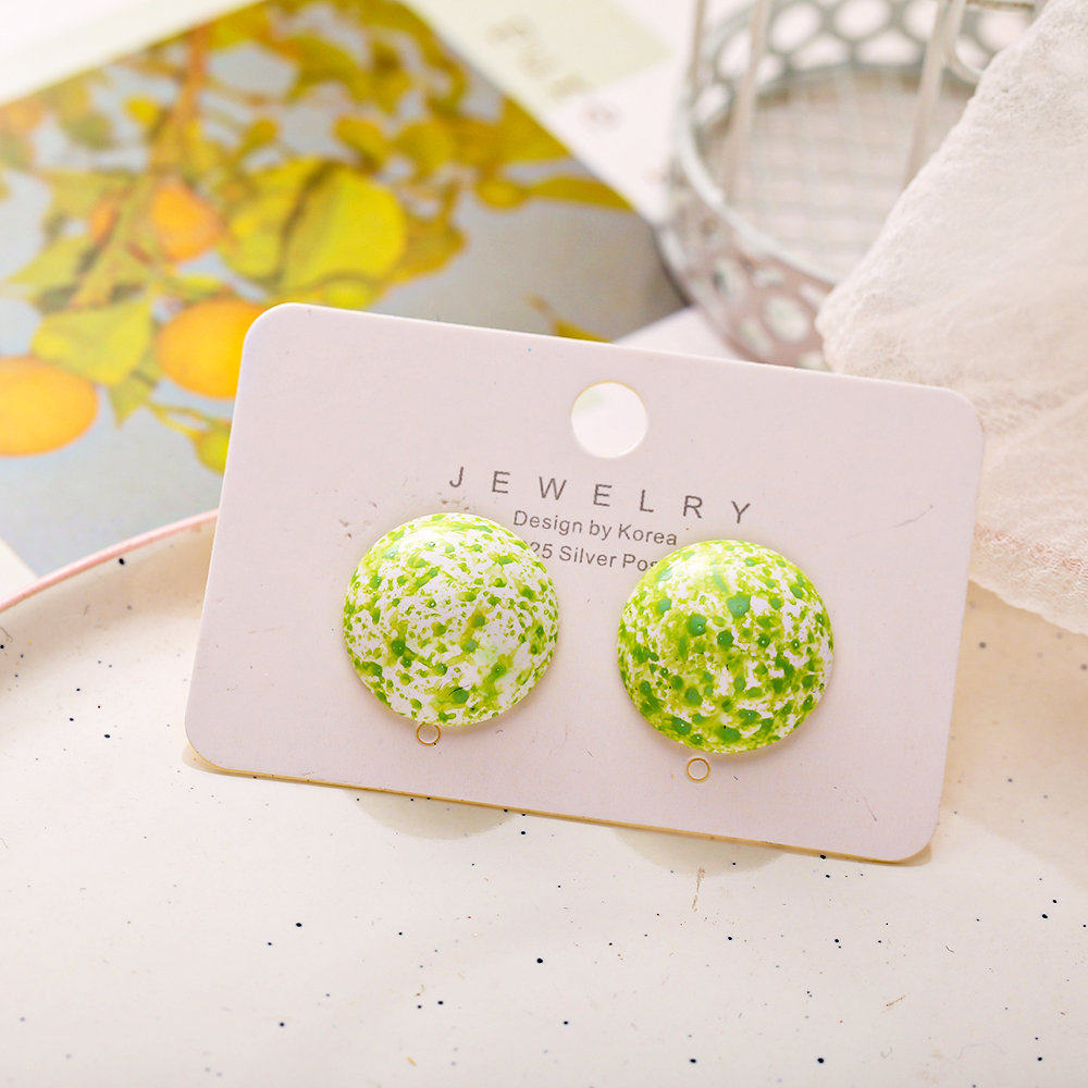 Đôi khuyên tai AY dạng xỏ tạo hình độc đáo màu sắc kẹo ngọt phong cách Hàn Quốc thời trang dành cho nữ