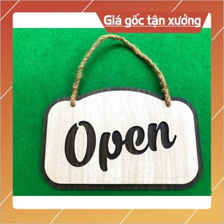 [HANDMADE] Bảng Open gỗ treo tường