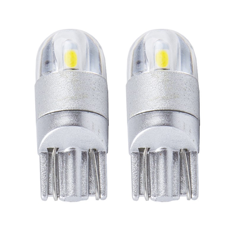 Bộ 10 bóng đèn LED LYMOYO T10 W5W 168 501 3030 25 SMD 12V 6000K dùng trang trí cho biển số xe/đọc sách