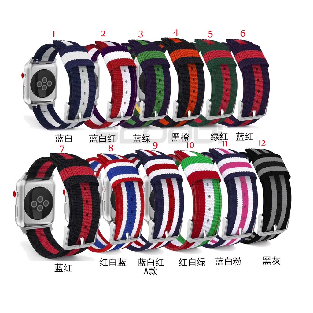 Dây đeo nylon dễ thương cho đồng hồ thông minh for Apple Watch Ultla Series 8/7/6 / SE / 5 / 4 / 3 / 2 / 1 38mm 40mm 42mm 44mm 41mm/45mm/49mm