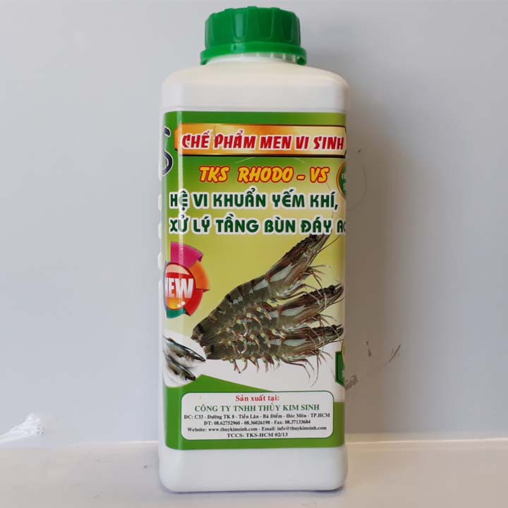 TKS - RHODO: Mem Xử lý  Tầng Bùn Đáy Ao, Khử Mùi Hôi, Ỏn Định pH Nước  - Chai 1 Lít
