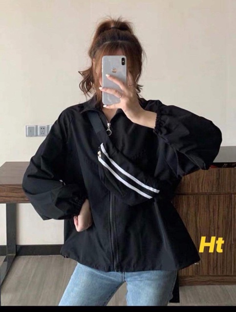 Sét 2 món áo khoác và túi chéo H2D387